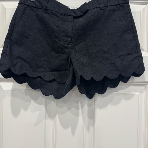 J. Crew Pants - J. Crew Black Scalloped Shorts